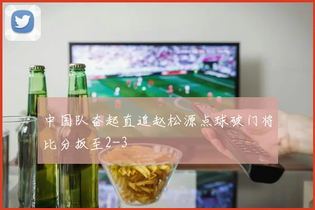 中国队奋起直追赵松源点球破门将比分扳至2-3